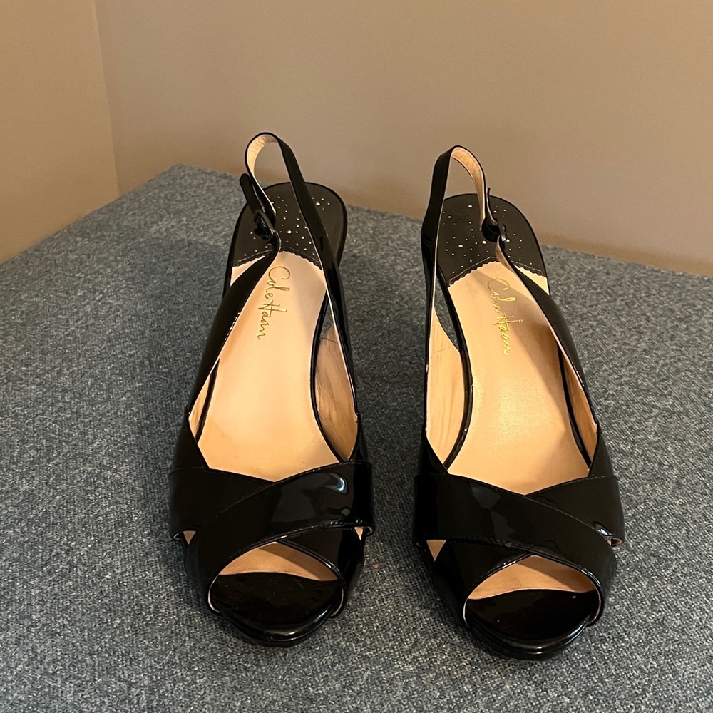 Cole Haan Black Patent size 9